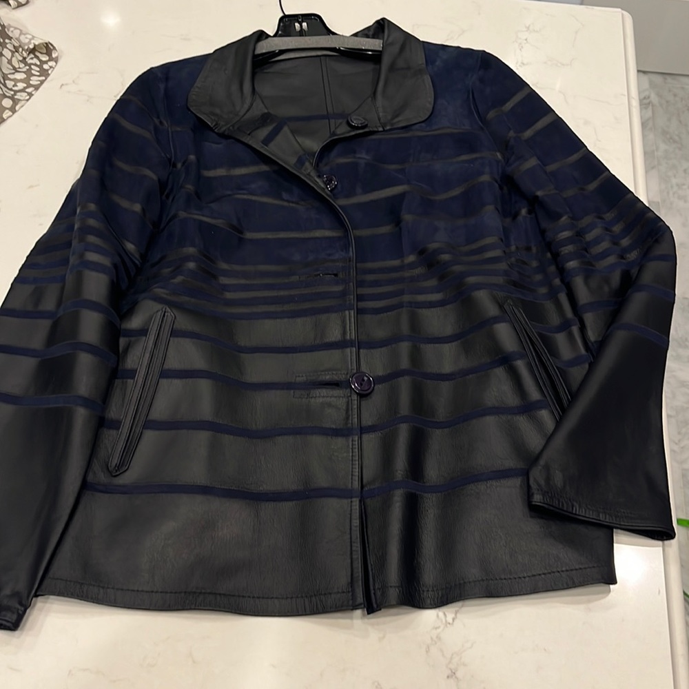 En- Soi 100% Leather & Blue Suede